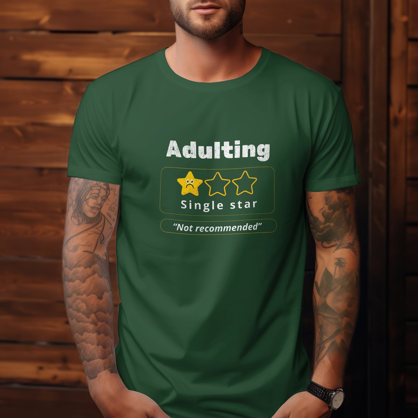 Adulting Review Classic Crew T-Shirt
