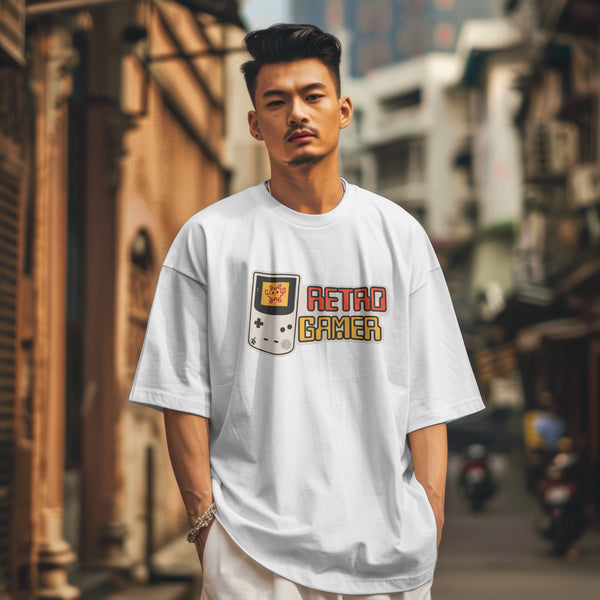 Retro Gamer Premium Oversized T-Shirt