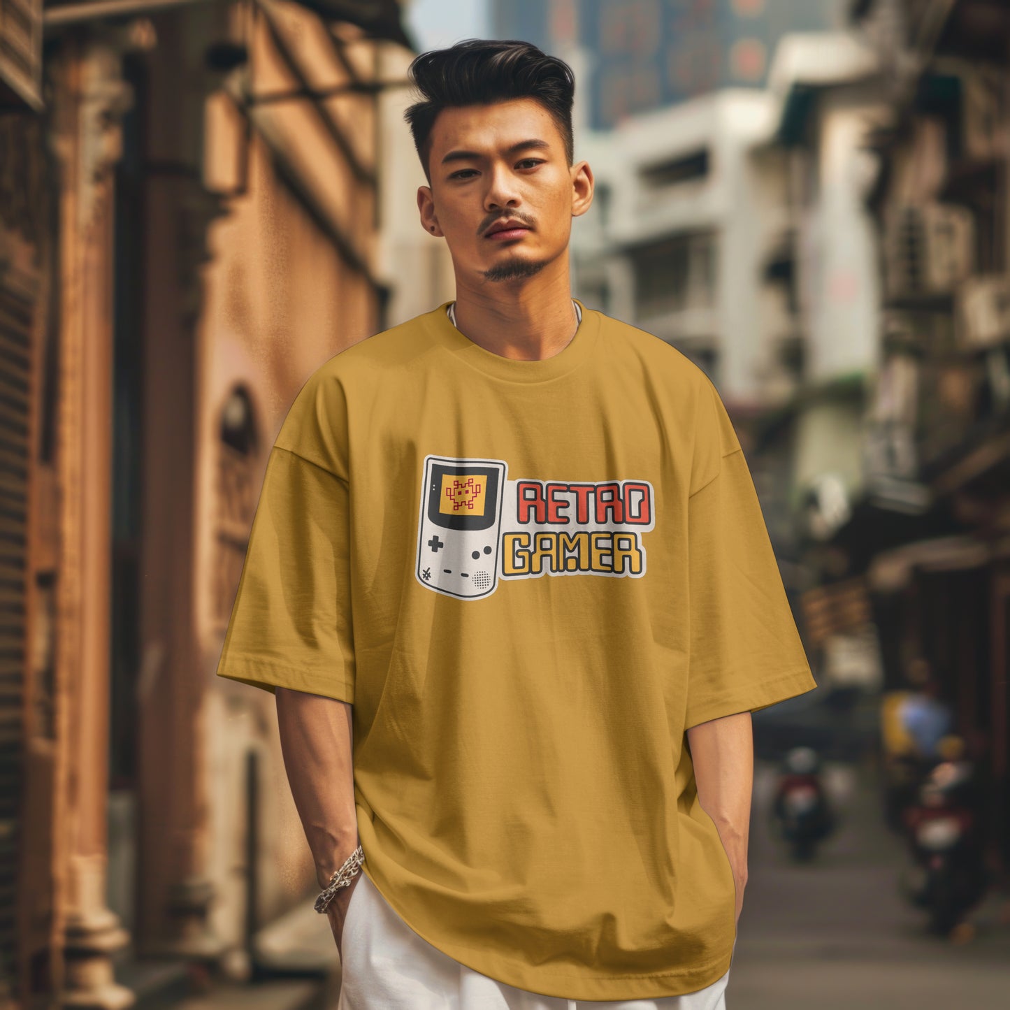 Retro Gamer Premium Oversized T-Shirt