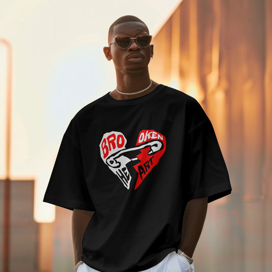 Broken Heart Premium Oversized T-Shirt