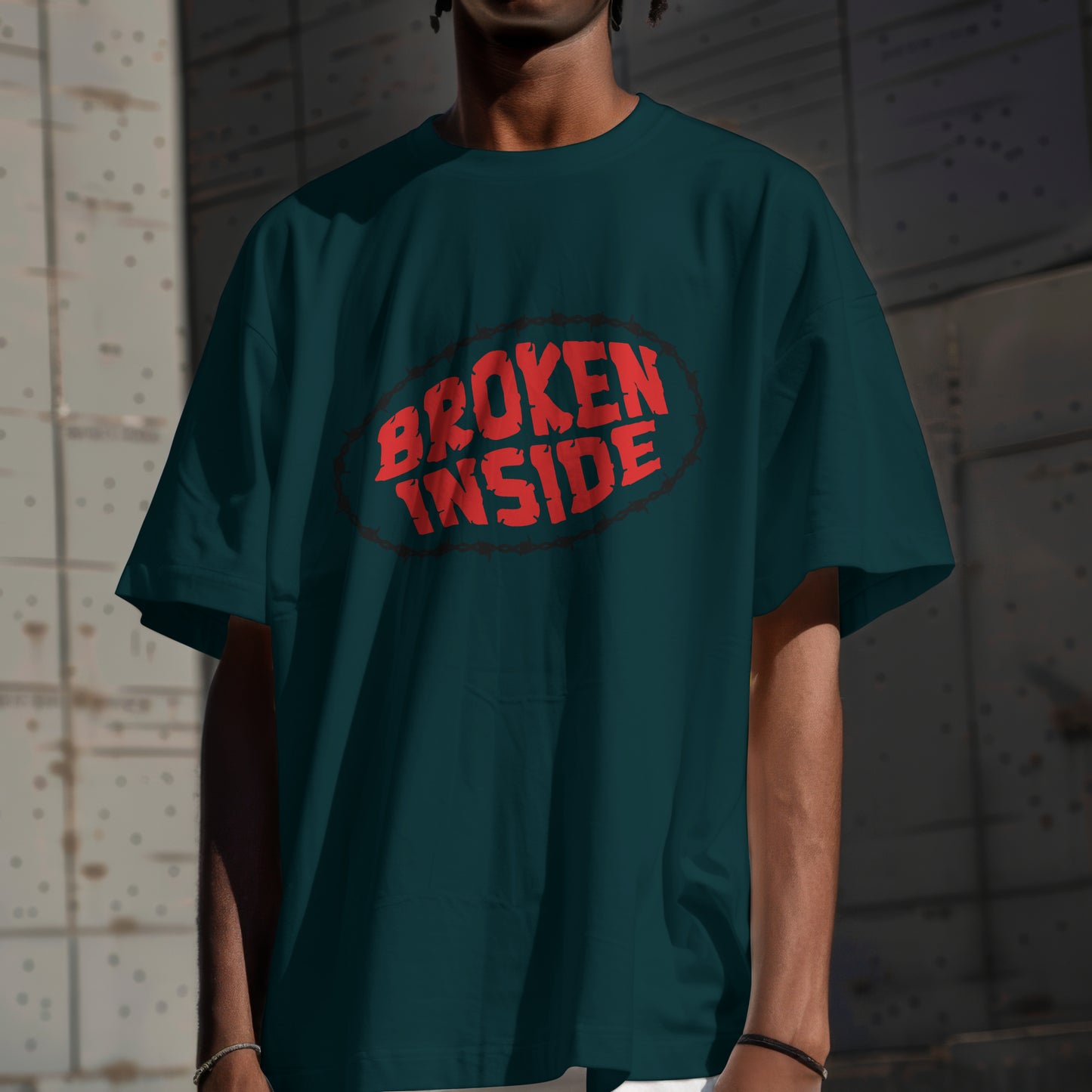 Broken Inside Premium Oversized T-Shirt