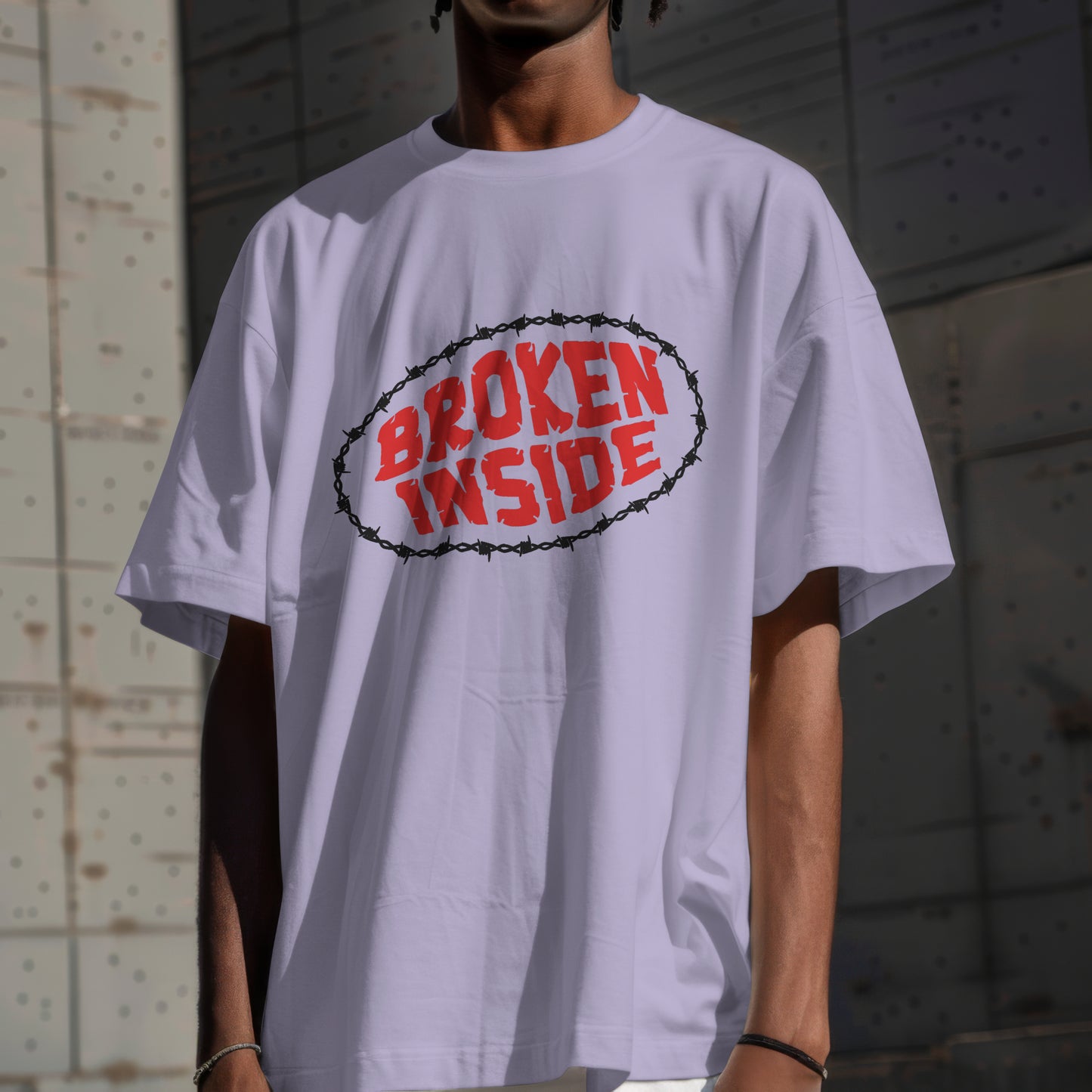 Broken Inside Premium Oversized T-Shirt