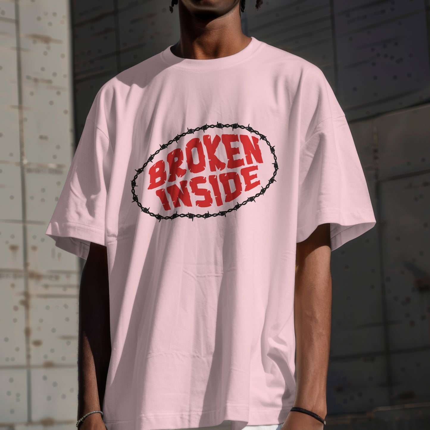 Broken Inside Premium Oversized T-Shirt