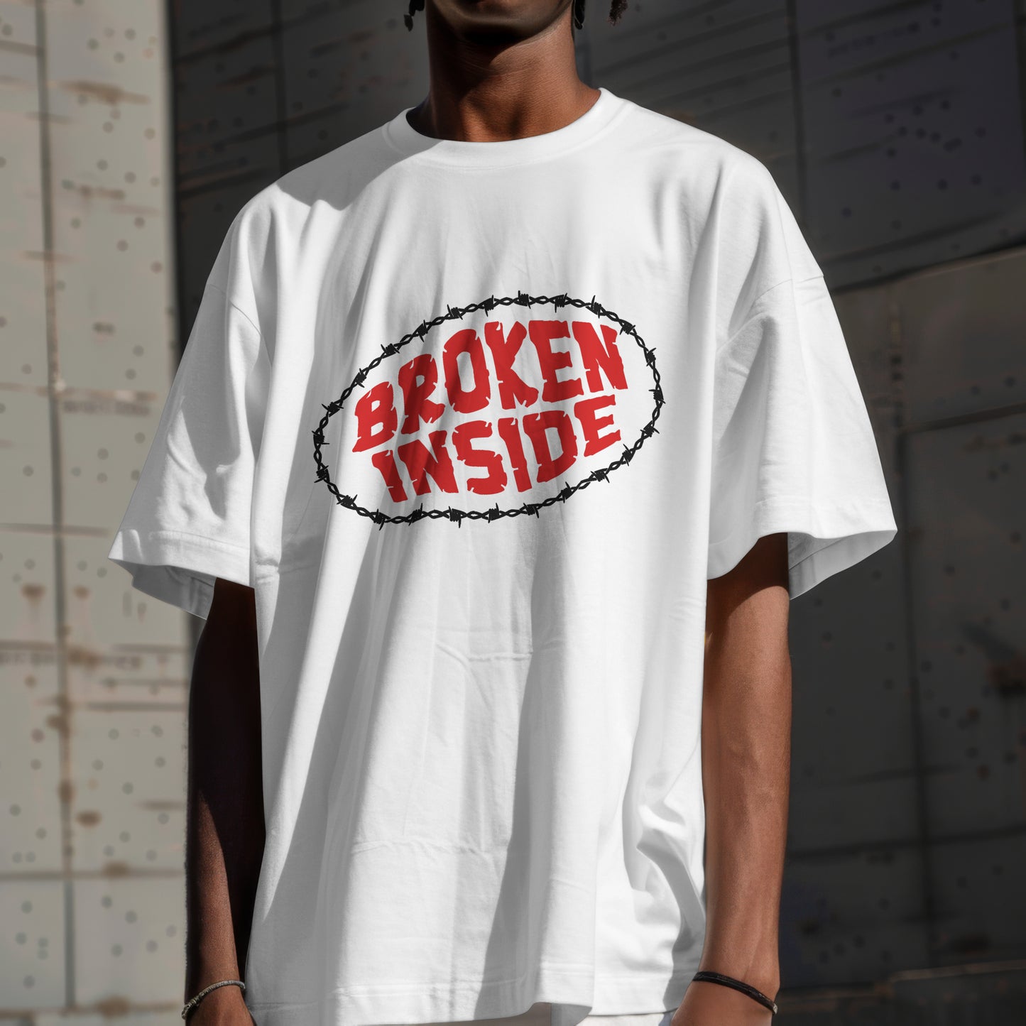 Broken Inside Premium Oversized T-Shirt