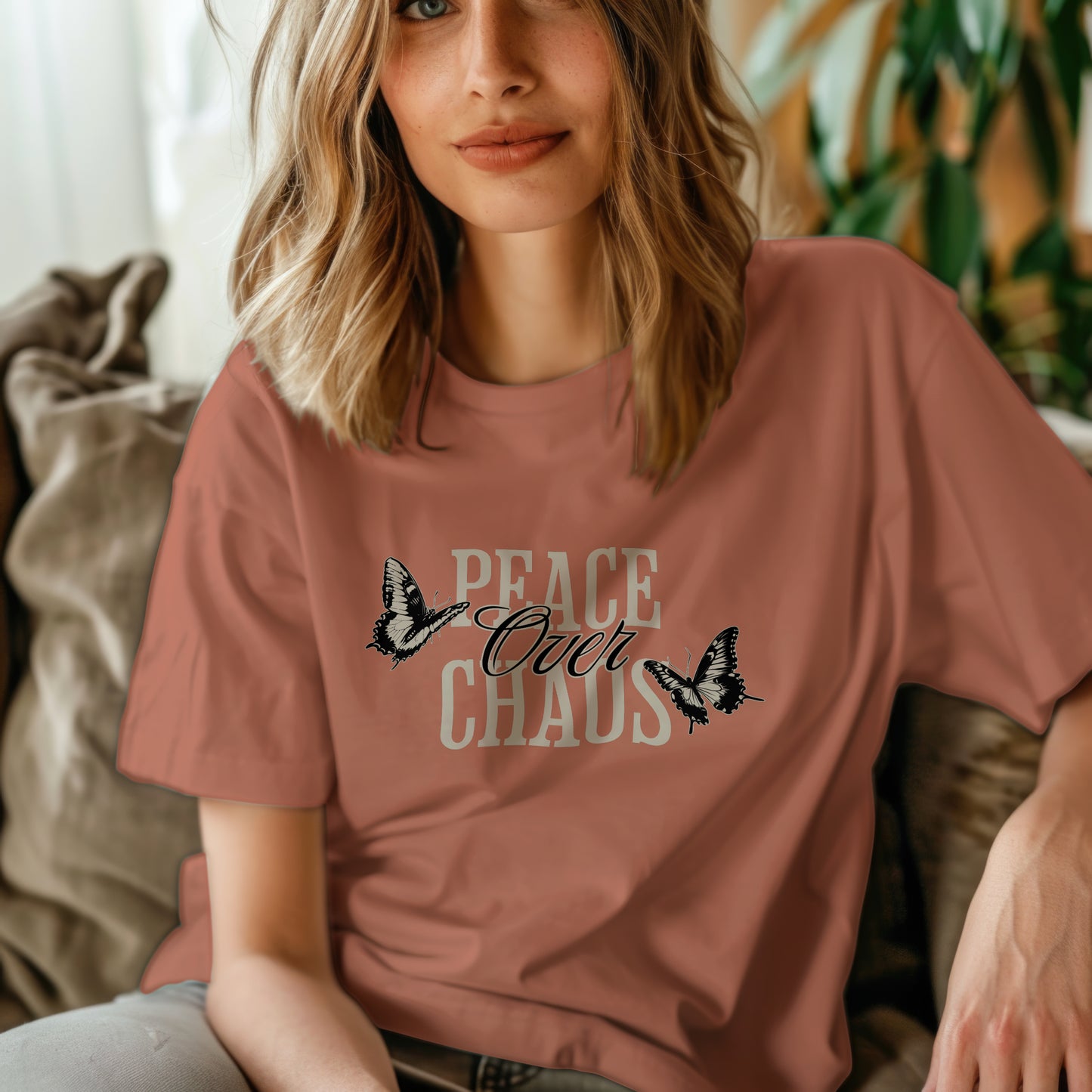 Peace over Chaos Classic Crew T-Shirt