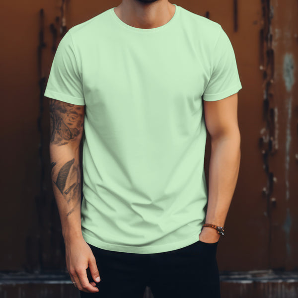 Jade Solid Classic Crew T-Shirt