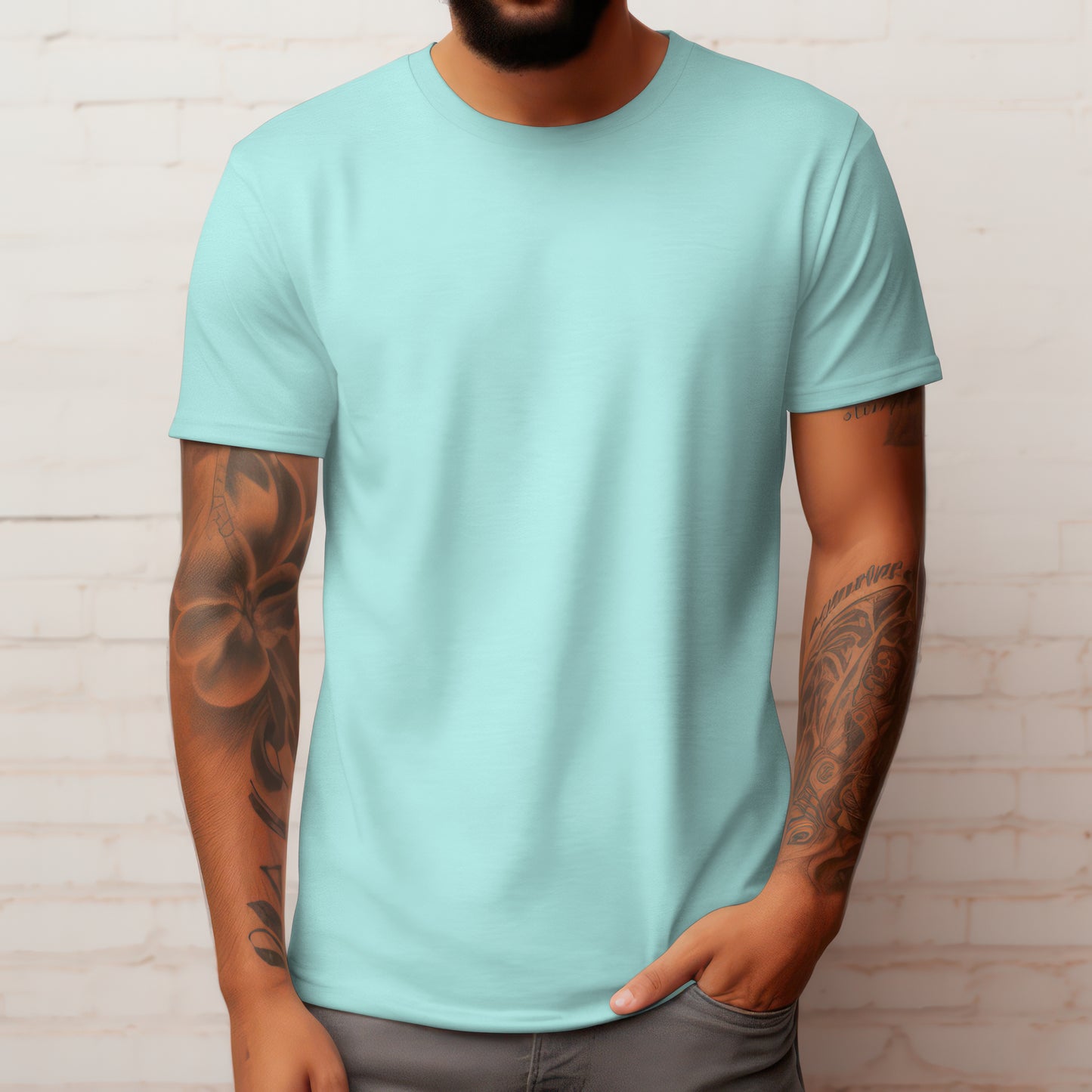 Mint Solid Classic Crew T-Shirt