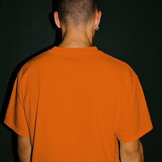 Orange Solid Classic Crew T-Shirt