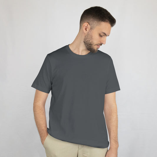 Steel Grey Solid Classic Crew T-Shirt