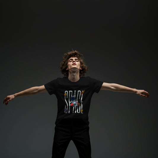 Space Typography Classic Crew T-Shirt